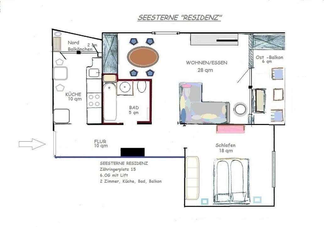 Seesterne Residenz Apartment Konstanz Exterior photo